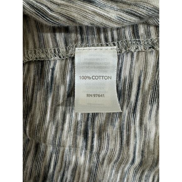Pure Jill Top Size Large Brown Space Dye 100% Cotton Long Sleeve Soft Casual - Picture 4 of 7